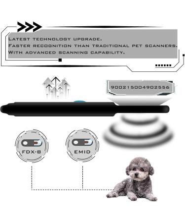 Smoostart Pet Microchip Scanner | ISO11784/FDX-B Reader for Dogs & Cats | Save 128 Data - Smoo01 Black - Buy Online on GoSupps.com
