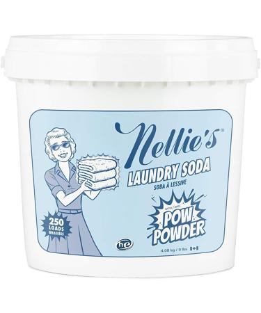 Nellie's Laundry Soda 250 Loads - Eco-Friendly Fragrance-Free Detergent with Stain-Fighting Enzymes - High-Efficiency Phosphate-Free Septic-Safe 144 oz - Buy Online on GoSupps.com