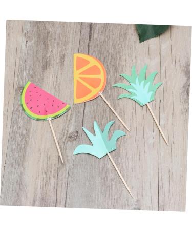 ERINGOGO 72 Pcs Cake Decorations Fruit Decor Cake Toppers Kids Decor Hawaiian Decor Hawaii Fruit Toppper Hawaii Toppper Decor Hawaii Toppper Wrapper Wrapping Paper Child Colorful - Buy Online on GoSupps.com