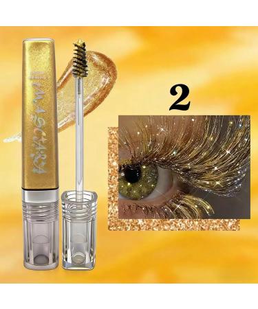 Glitter Mascara Intense Volume 5g Lengthening Mascara Smudge-Proof For Sensitive Eyes Women Mothers Girlfriends Evening Wear Weddings - Buy Online on GoSupps.com