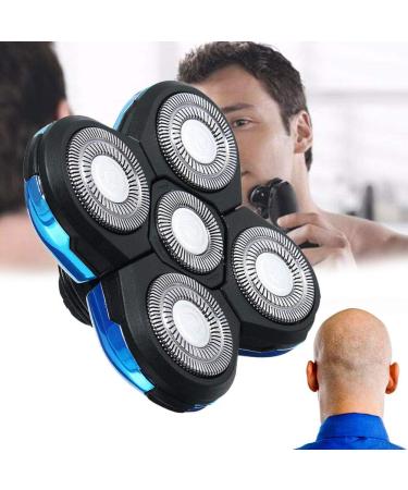 JIUCHEN Shaver Blade Heads - Replacement 5 Heads Beard Cutter | 4D Rotary Double Ring Electric Razor Head for Head & Face - International Shipping Available - Buy Online on GoSupps.com