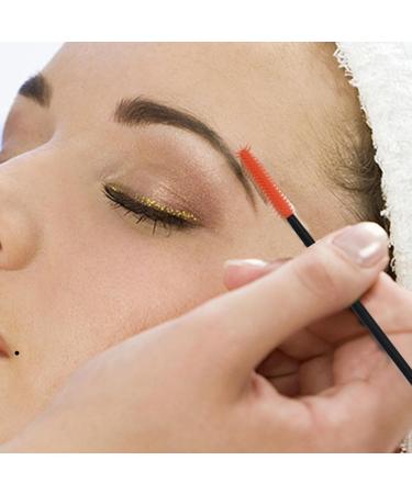 Silicone Mascara Aid | Mascara Guide Shield Template Ergonomic Handle Makeup Aid Tool for Dating Daily Use Night Out Pink + Eyelash Brush - Buy Online on GoSupps.com