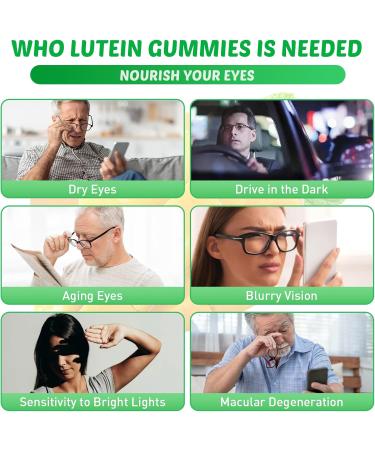 Lutein and Zeaxanthin Supplements Gummies with Astaxanthin & Bilberry Extract - Eye Vitamins with Omega-3, Vitamins A, C, E, D3 & Zinc for Vision Health - Sugar Free, Mango Flavor, 120 Count 60 Count (Pack of 2) - Buy Online on GoSupps.com