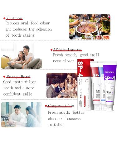 Yayashi SP-4 Toothpaste & Ksndurn Whitening Toothpaste 120g - Freshens Breath Whitens Teeth Removes Stains - International Shipping Available - Buy Online on GoSupps.com