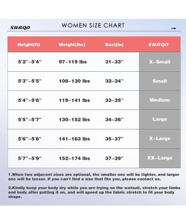 SURQO Shorty Wetsuit 2mm Neoprene Front Back Zip Women's Large - Blue | Ideal for Surfing, Swimming, Diving - Buy Online on GoSupps.com