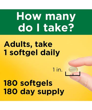 Nature Made Extra Strength Vitamin D3 5000 IU - 180 Softgels for Immune Support - Buy Online on GoSupps.com