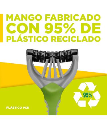 WILKINSON DISPOSABLES MASCULINAS XTREME 3 ECO GREEN - 4 Pack | Eco-Friendly Razors for Men - International Shipping Available - Buy Online on GoSupps.com
