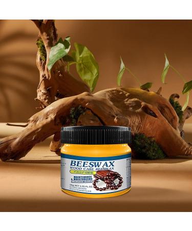 Wood Seasoning Beeswax - Wood Furniture Polish and Restorer | Natural Wood Wax Traditional Beeswax Polish for Furniture Floor Tables Chairs Cabinets Proidl - Buy Online on GoSupps.com