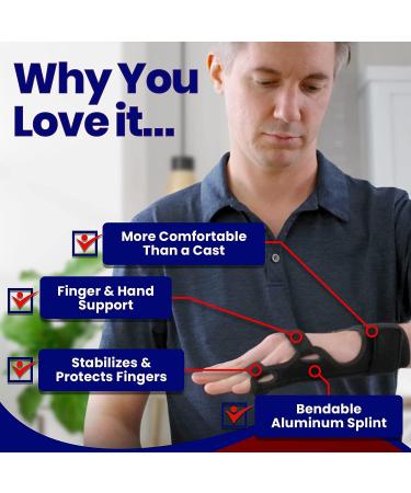 Metacarpal Finger Splint Hand Brace for Boxer Fractures - Small/Medium - Right Hand - Buy Online on GoSupps.com