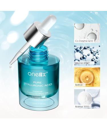Hyaluronic Acid Serum for Face with Retinol Vitamin C & B5 Hydrating Face Serum for Dry Skin Plump and Moisture Anti-Aging Facial Serums Reduces Wrinkles Firming Serum for Woman Day Night 30ML - Buy Online on GoSupps.com