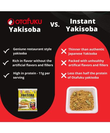 Otafuku Yakisoba Noodles with Yakisoba Sauce - Japanese Stir-Fry Noodles (2 Servings) - Buy Online on GoSupps.com