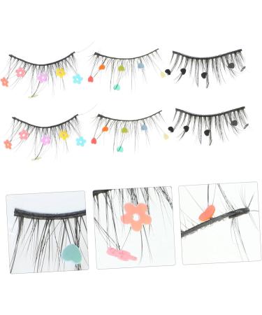 FOMIYES 15 Pairs Sequin False Eyelashes Fake Lashes Flower False Eyelashes Fake Eyelashes False Lashes Pride Outfit Color Lashes Lashes with Girl Eyelash Butterflies Sequins Eyelashes Miss - Buy Online on GoSupps.com