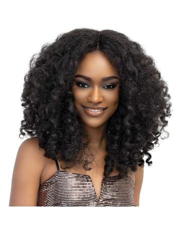 Janet Collection Natural Me Deep Part Lace Wig Zara (1B (Off black))