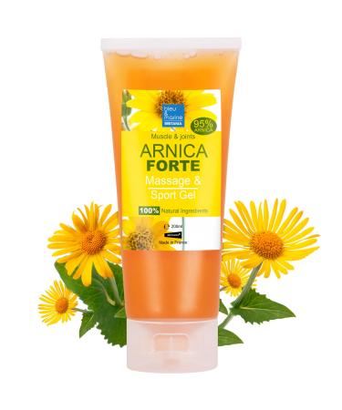 Arnica Forte 90% Bio 200ml | Gel Massage Musculaire & Articulaire | Hydratant Apaisant Pieds Fatigu s | Soin Peau Probl mes Ar me agr able et floral 200 ml (Lot de 1)