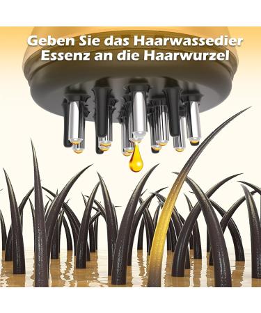 2-in-1 Head Massage Device & Hair Applicator Bottle | 30ml Scalp Massager for Hair Treatment & Essential Oils - Buy Online on GoSupps.com