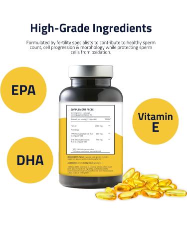  ExSeed ExSeed Health Men's Dietary Supplement - Omega 3-3 Months (x3 Bottles) - 60 Capsules Per Bottle - Fish Oils for Men - Promote - Buy Online on GoSupps.com