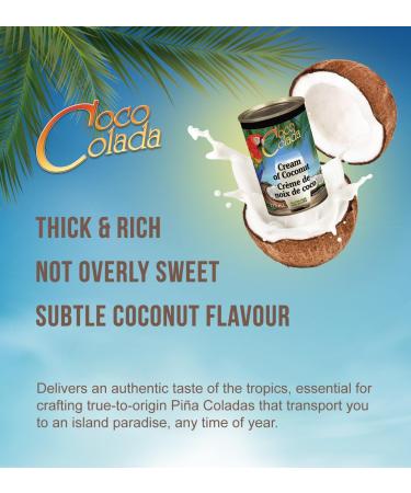 Cream of Coconut Coco Colada Natural + Gluten Free + Dairy Free Add Flavour to Your Favourite Desserts & Drinks Sweet & Creamy Pina Colada Recipe 290ml - Buy Online on GoSupps.com
