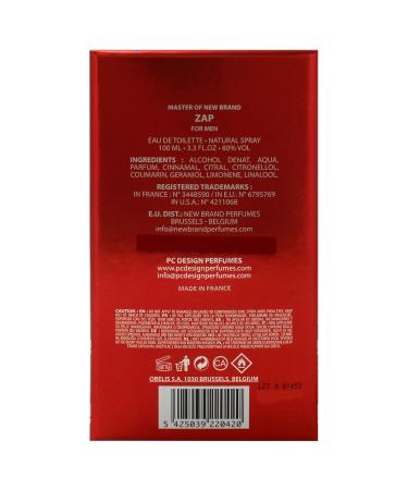 New Brand Master ZAP Eau de Toilette for Men 100 ml - Buy Online on GoSupps.com
