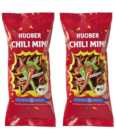 HUOBER Organic Chili Mini Pretzel 75 g (pack of 2)
