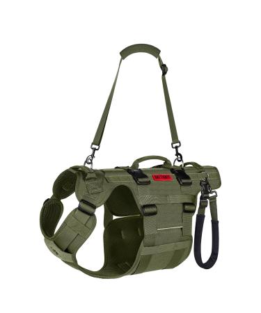 Oneigris dog dishes invictus support dishes lifting dishes for medium -sized large dogs safety dishes with 3 handles removable adjustable adjustable shoulder straps and rear leg belts M green green - Buy Online on GoSupps.com