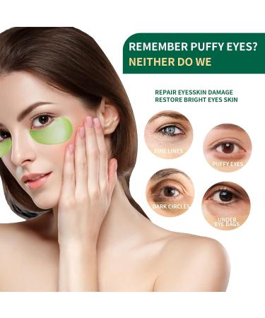 Buy Under Eye Patches 30 Pairs Green Tea Eye Masks for Dark Circles & Puffiness | Hydrating Anti-Aging Treatment with Collagen for Women & Men - Buy Online on GoSupps.com