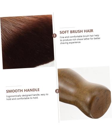 Men's Beard Brush with Wooden Handle - Premium Shaving Set & Hair Cleaning Brush - Travel Size 11x6.5cm - Musthave Grooming Accessory - Buy Online on GoSupps.com