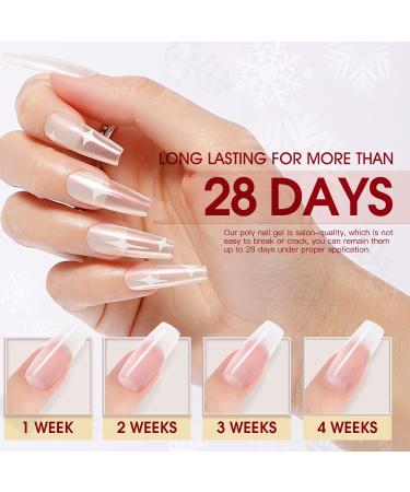 Rosalind Nail Gel Set - Transparent UV/LED Nail Extension Gel with Brush | 60ml DIY Nail Tips & Polish for Perfect Nails - Buy Online on GoSupps.com