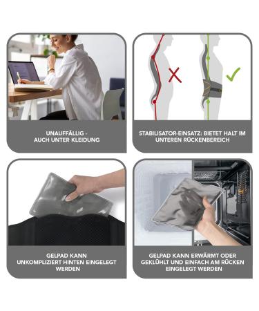 Maxxmee Back Support Belt with Gel Pad | One Size Stabilizer Insert | Comfortable 20x120 cm | Reliable Pain Relief for All Body Types - Buy Online on GoSupps.com