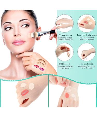 100pcs Makeup Hand Palette Stickers - Waterproof Self-Adhesive PU Film for Professional Makeup Mixing - Buy Online on GoSupps.com