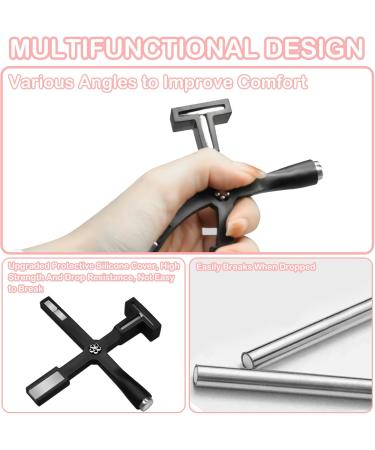 Cat Eye Magnet for Nails Nail Magnet Cat Eye Gel Nail Polish Magnet Wand 5 In 1 Magnetic Nails Multi-Function Nail Art Magnet Strong Suction Cat Eye Magnet Tool for Cat Eye Gel Nail Polish (Black) - Buy Online on GoSupps.com