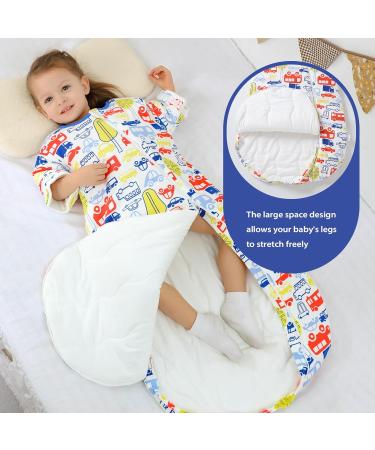 MIKAFEN Baby Sleeping Bag 3.5Tog | Long Sleeves 100% Organic Cotton | 6-18 Months - Buy Online on GoSupps.com