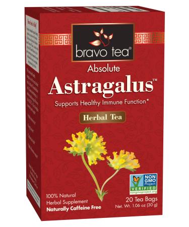 Bravo Tea Astragalus Caffeine Free 20 Tea Bags