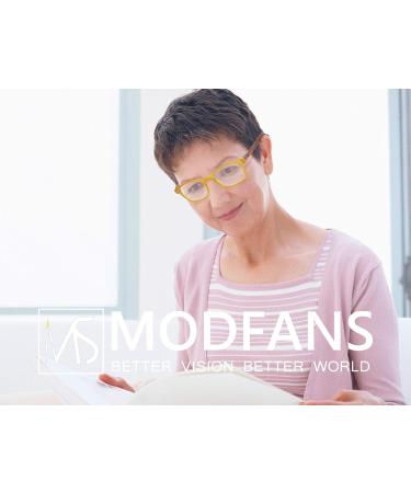 Buy Modfans 4 Pack Reading Glasses +2.00 for Men & Women | High Quality Comfortable Wood Effect Rectangular Design - International Shipping! - Buy Online on GoSupps.com
