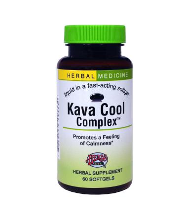Herbs Etc. Kava Calm Complex - Herbal Supplement to Support Natural Relaxation - Supports Restful Sleep - Nerve Soothing Supplement - 60 Softgels (60 Servings)