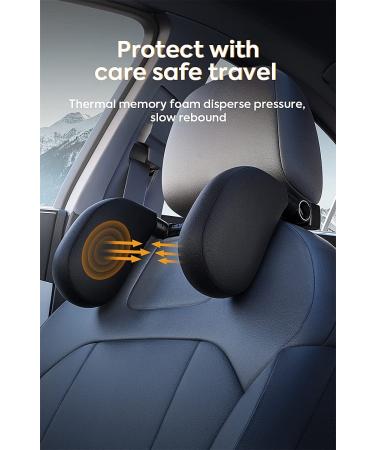 Zokoe Kids Neck Pillow - Soft Breathable Headrest for Car Travel | Fast Assembly Supports Head & Neck | Ideal for Adults & Children (Black) - Buy Online on GoSupps.com