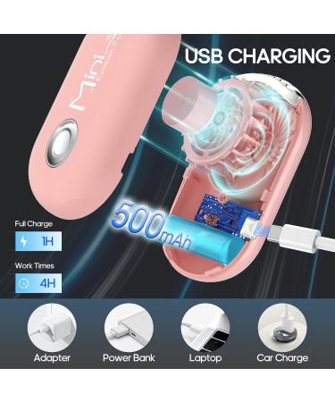 Buqikma Mini Lash Fan - Portable Eyelash Dryer Blower for Extensions | Type C Rechargeable | Pink - Buy Online on GoSupps.com