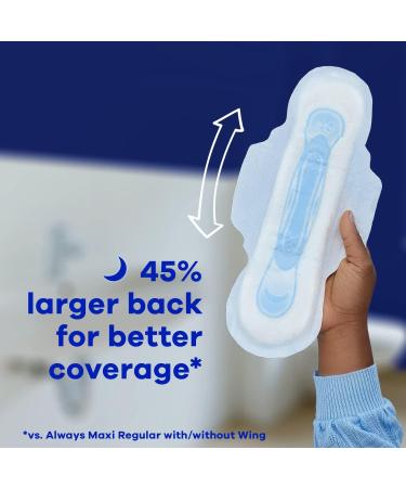 Always Maxi Overnight Pads with Wings Size 4 - 84 Count, Unscented - Buy Online on GoSupps.com