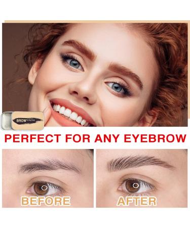 Eyebrow Soap Kit Brows Styling Soap Brow Wax Long Lasting & Waterproof Eyebrow Styling Pomade for Natural Brows Feathery Brows Makeup Balm - Buy Online on GoSupps.com