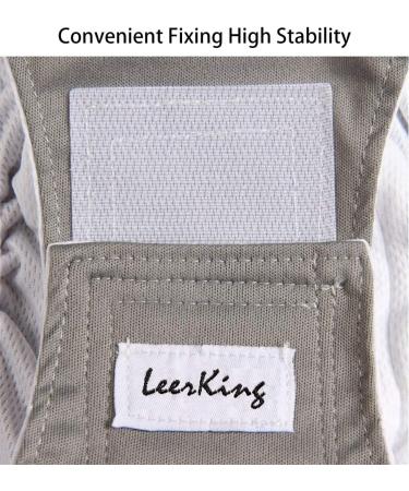 Shop LeerKing Washable Male Dog Diapers Incontinence Pads for Male Dogs & Puppies | Size L (Black+Gray+Blue) - Buy Online on GoSupps.com