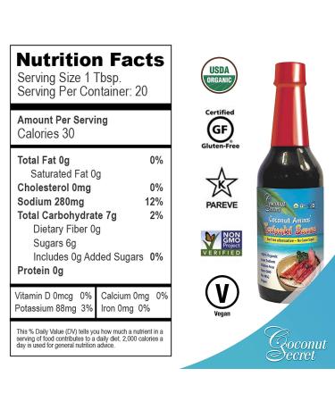 Coconut Secret Variety Pack: Coconut Aminos Soy Free Sauce 8 Oz & Gluten Free Teriyaki Sauce 10 Oz - Ideal for Chicken Marinade & Asian Stir-Fry - Bonus Measuring Spoon Included - Buy Online on GoSupps.com