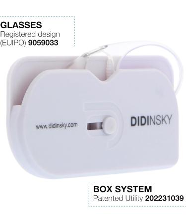 Didinsky Reading Glasses for Men & Women | Compact Lightweight Edgeless | Ideal for Travel & Reading | Unisex Comfort with Adhesive Strips - Orsay Snowbio 3.0x - Buy Online on GoSupps.com