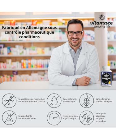 Melatonin Sleep Adult 180 Vegan Micro-Tablets (6 Months) Fast and Restorative Sleep 1mg of Melatonin per Daily Dose No Undesirable Additives - Buy Online on GoSupps.com