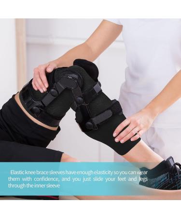 2 Pack Knee Brace Undersleeve for Running & Basketball | Closed Patella Protection | Compression Long Knee Sleeve | Non-Slip & Flexible Support - Buy Online on GoSupps.com