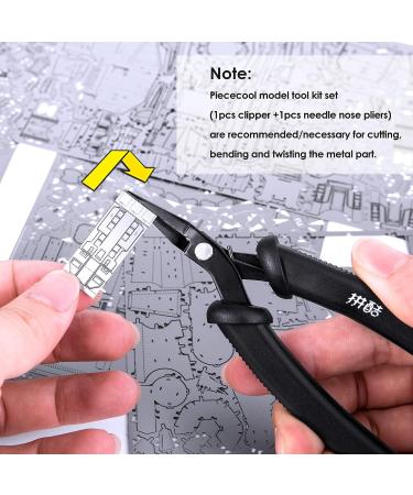 Piececool DIY Tools Set - 2pcs Professional Clipper and Needle Nose Pliers for Metal Earth Model Kits - Buy Online on GoSupps.com