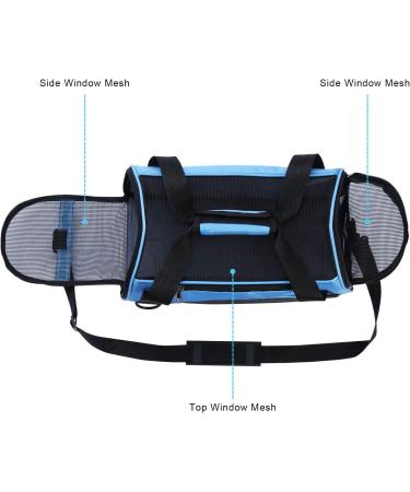 YLONG Airline Approved Cat Carrier in Blue - Soft-Sided Travel Bag for Cats and Small Dogs - Buy Online on GoSupps.com