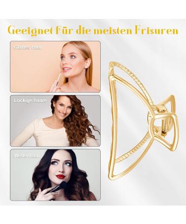 Tonyg-P 4-Pack Metal Hair Clips for Girls - Slipproof Claw Clips & Hairpins for Women - Buy Online on GoSupps.com