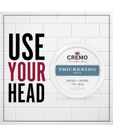 Cremo Barber Grade Hair Styling Thickening Paste 4oz (Pack of 3) - Professional Hold & Volume - Buy Online on GoSupps.com