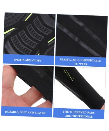 Mobestech Sports Arm Sleeves | Elbow Cushion Support Brace | Elbow Strap - Black - International Shipping Available - Buy Online on GoSupps.com