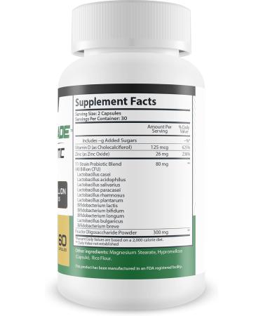 Pro Vigorade - Premium Male Probiotic Capsules for Gut & Immune Support - 40 Billion CFUs - Probiotic Vigorade for Male Health - Buy Online on GoSupps.com