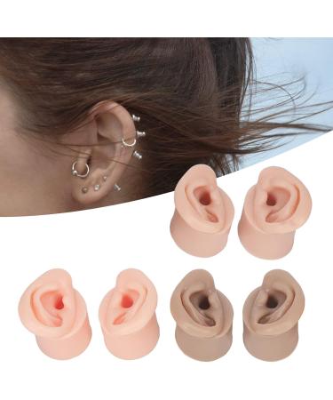 3 Pair Soft Silicone Ear Model Teaching Earring Practice Earring Display Ear Picking Human Ear Human Ear Earring Ear for Anatomy Artificial Ear Human Ear Replica Piercing Kits - Buy Online on GoSupps.com
